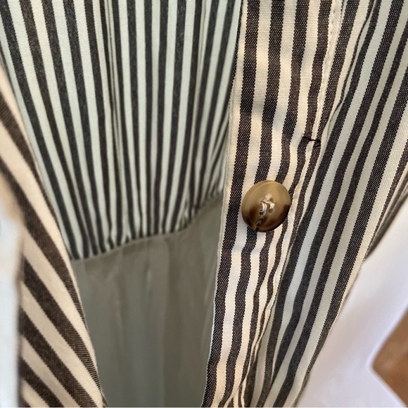 Carly Jean Los Angeles CJLA Grey Striped Brighton Jumpsuit Small - Picture 10 of 15